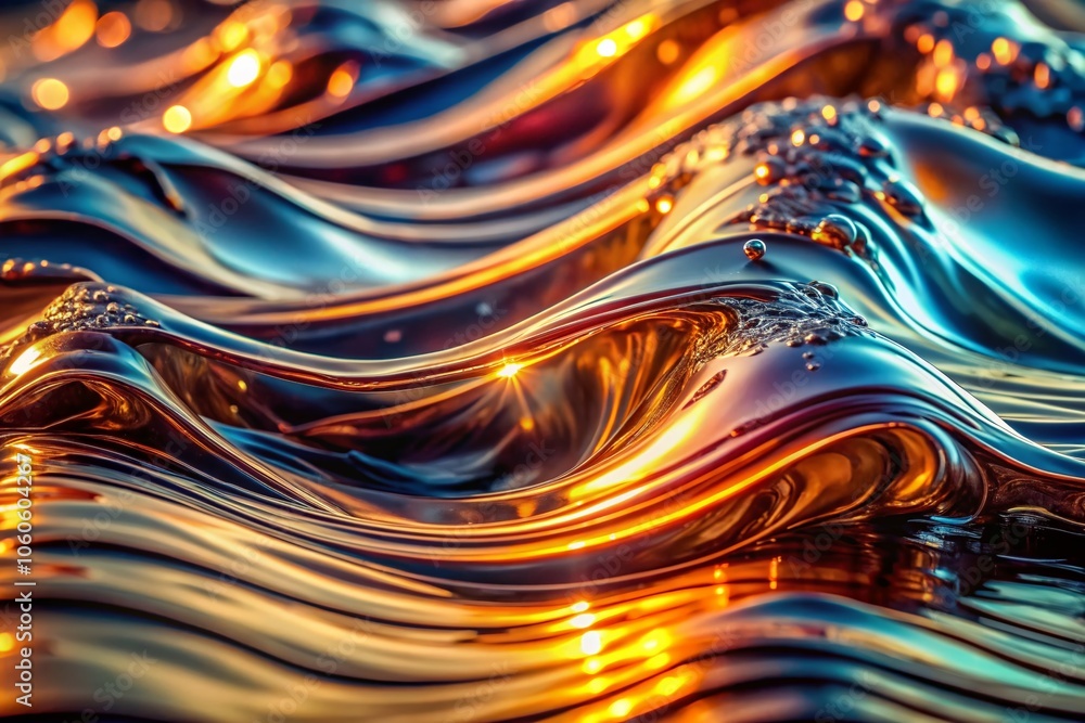 Liquid Metal Waves: Macro Photography of Iridescent Fluid Dynamics, Captivating Reflections, and Abstract Metallic Textures for Stunning Visual Art and Design Projects Liquid Metal Waves: Macro Photography of Iridescent Fluid Dynamics, Captivating Reflections, and Abstract Metallic Textures for Stunning Visual Art and Design Projects