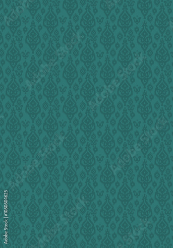 Obraz na płótnie seamless beautiful wallpaper cards all over design floral leaf vintage ornament Victorian ethnic geometric print paisley pattern w salonie