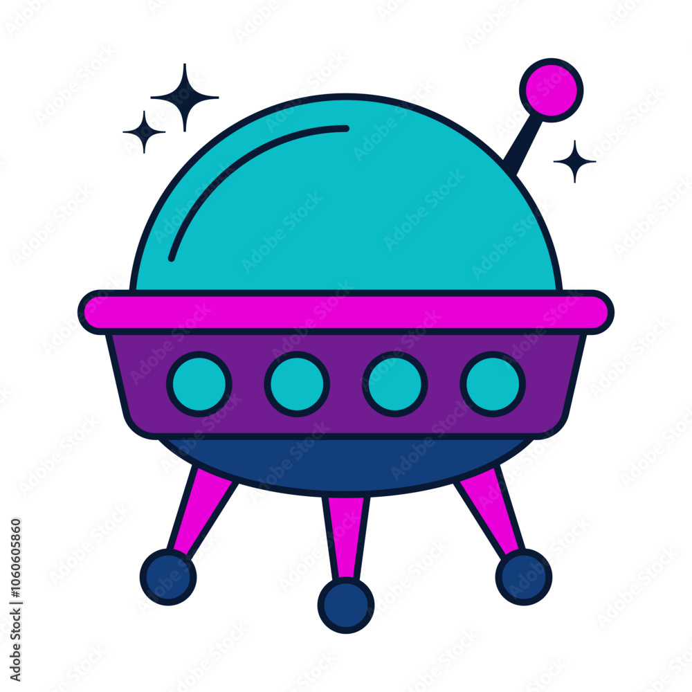 UFO Psychedelic Clipart UFO Psychedelic Clipart