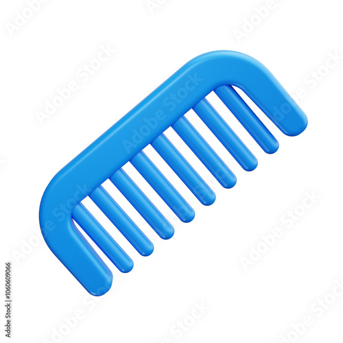 Mustache Comb 3d Render Icons