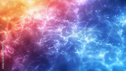 Colorful Abstract Background With Cosmic Energy Vibes