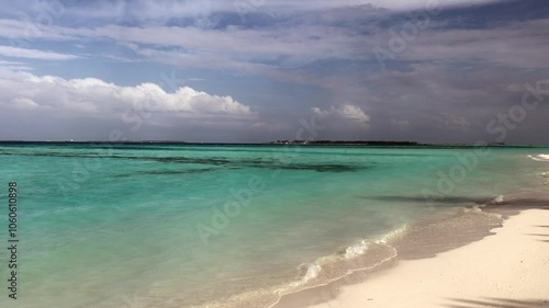 Idyllic Beach at the Maldives, Indian Ocean