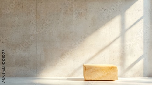 Minimal Industrial Workspace with Concrete and Steel Elements