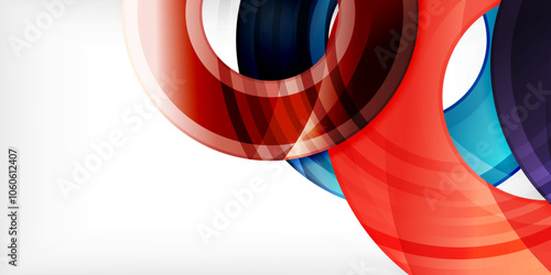 Circles, round elements, ring shapes premium background. Vector Illustration For Wallpaper, Banner, Background, Card, Book Illustration, landing page