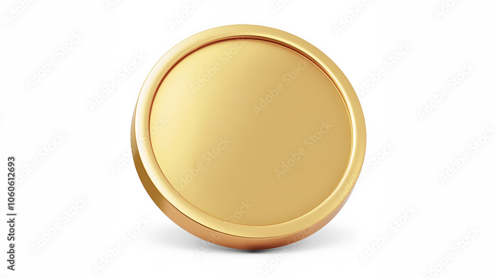 3d coin on a plain background 3d coin on a plain background