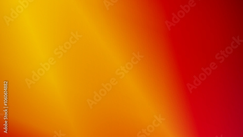Yellow red gradient. Bright blurred iridescent design. Foiled neon trendy rainbow banner. Pastel future element. Modern gradient cover. Foiled holographic design. Bright soft gradient color.