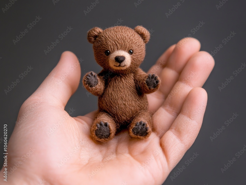 Mini real bear fitting in the palm of your hand Mini real bear fitting in the palm of your hand