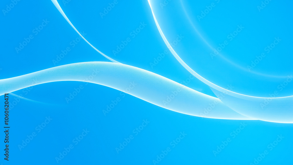 Fototapeta premium abstract blue background with white flowing lines