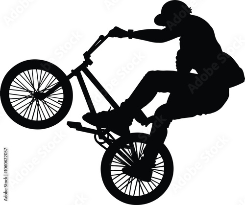 A Man stunt bicycle cycling