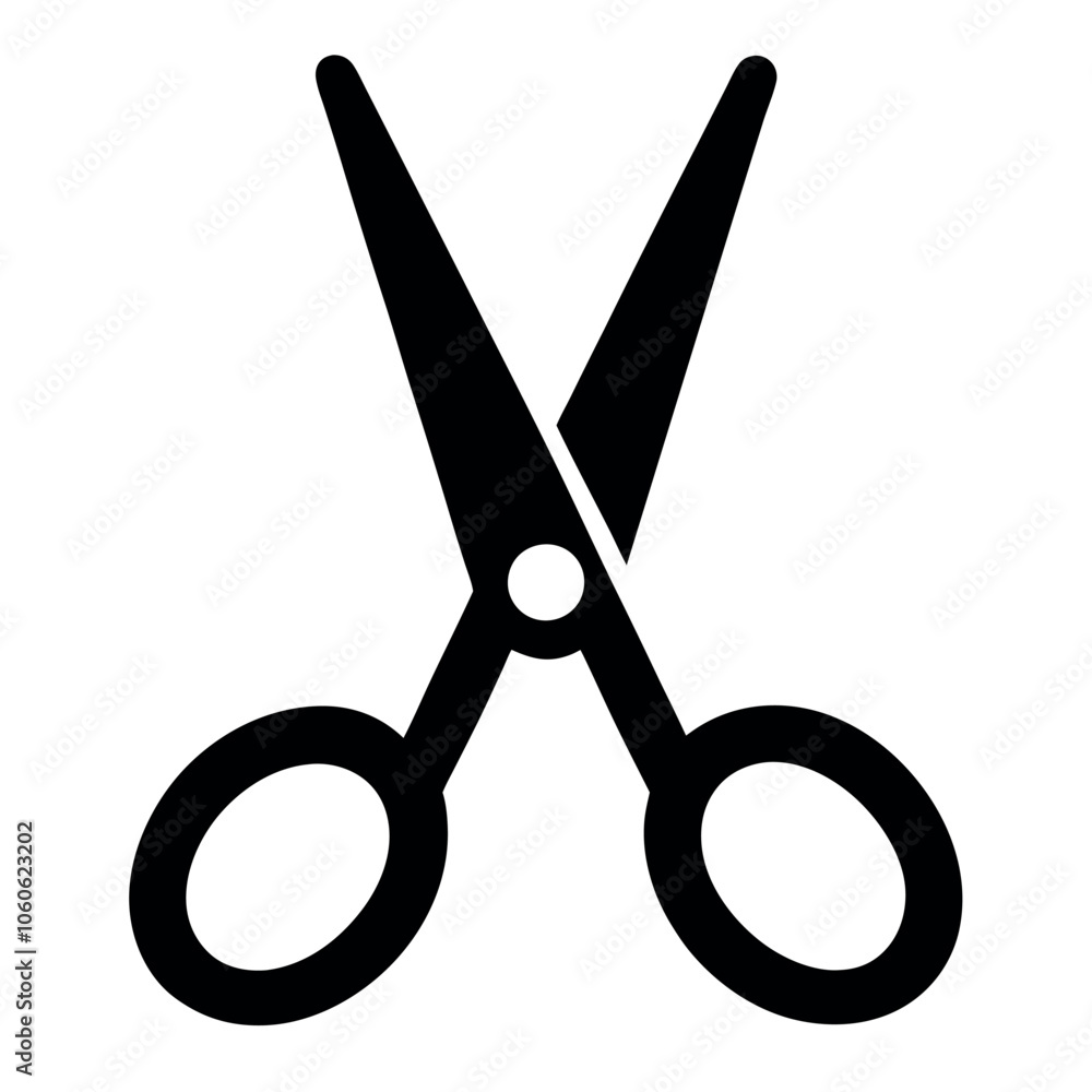 Scissors silhouette vector icon design Scissors silhouette vector icon design