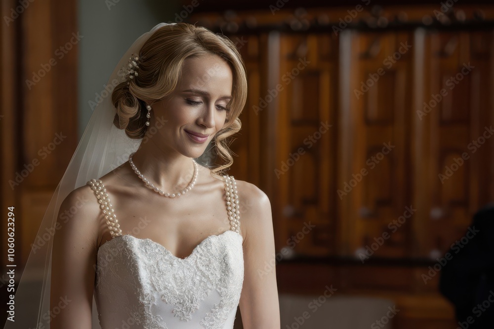 Bride Smiling at Groom on Wedding Day Bride Smiling at Groom on Wedding Day