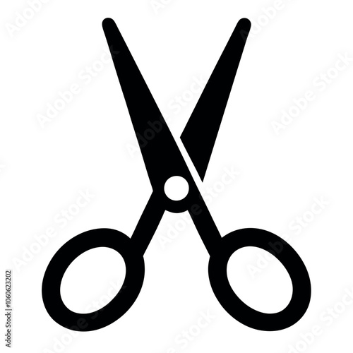 Scissors silhouette vector icon design