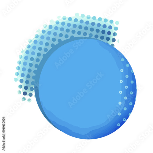 Ilustração vetorial design fundo papel carta circulo bola estilo moderno
