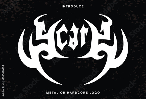 Death Metal, black metal, metal, punk, gothic, y2k, streetwear Rock Horror typeface Logo