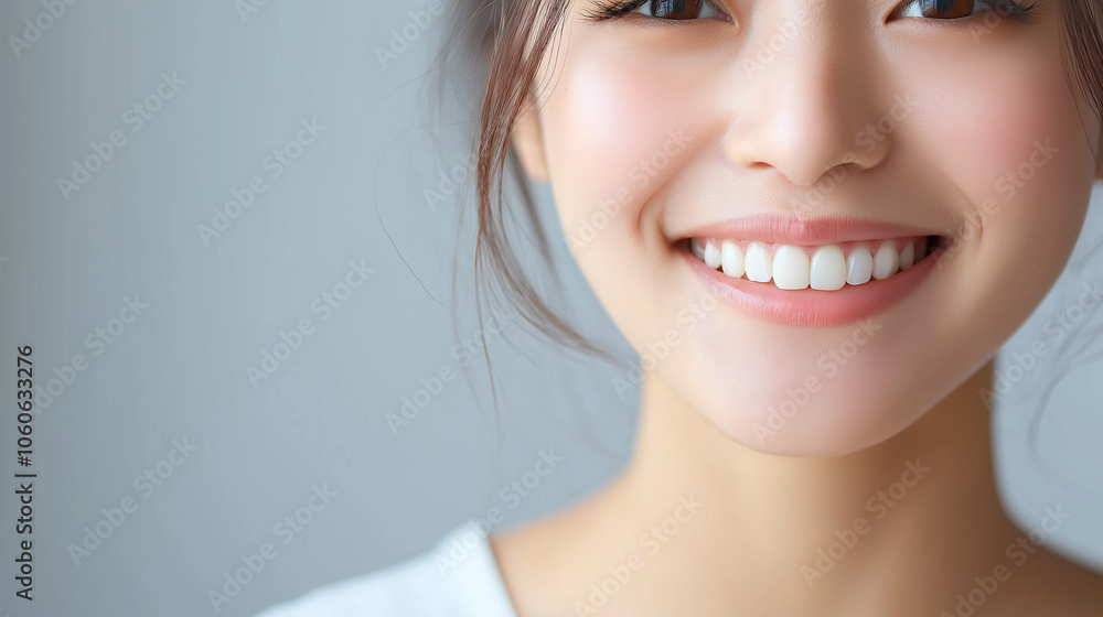 笑顔の若い日本人女性 笑顔の若い日本人女性