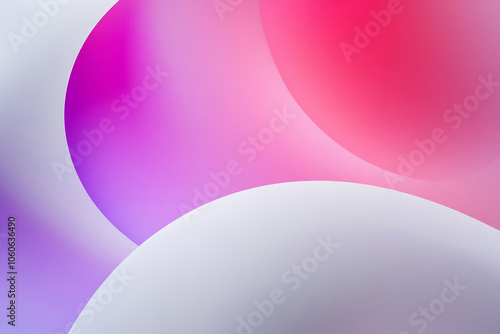 Abstract trendy background with colorful gradient shapes circles. Digital illustration for wallpapers, posters and covers. photo