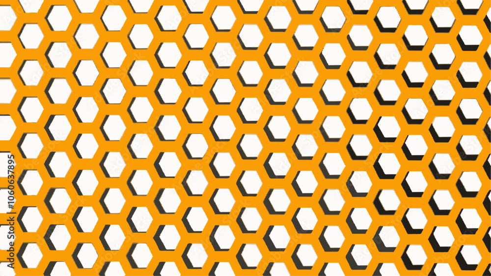 Ilustração Vetorial modelo, textura, papel de parede, vector, inconsútil, favo, design, ilustração, mel, circulo, metal, base, laranja, condecoração, arte, cor, forma, abelha, telefone móvel, geométri