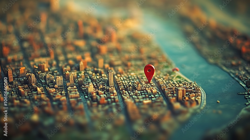 A map of the city with a location pin, Map pin location city A map of the city with a location pin, Map pin location city