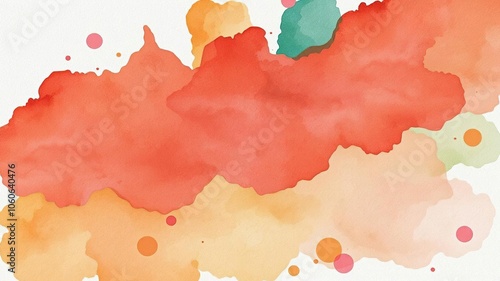 vibrant watercolor illustration on textured paper, abstract art, vibrant colors