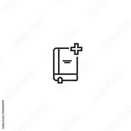 Health icon, wellnes icon, Outline icon collection. Vector