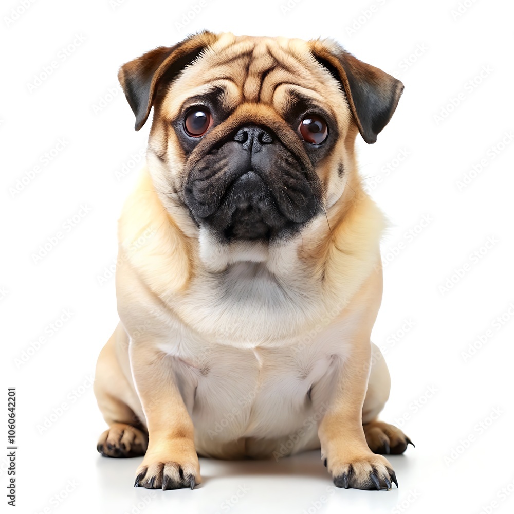 Pug dog isolated on a white background full hd 4k and 8k photo download Pug dog isolated on a white background full hd 4k and 8k photo download
