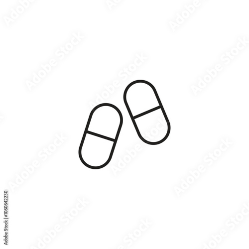 Health icon, wellnes icon, Outline icon collection. Vector