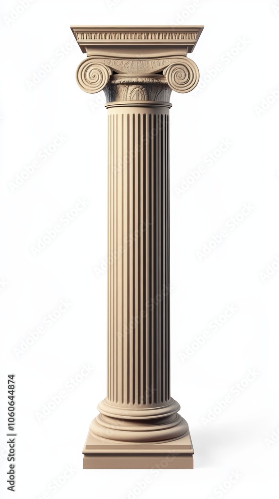 A detailed, classical Corinthian column showcasing intricate carvings and patterns. A detailed, classical Corinthian column showcasing intricate carvings and patterns.