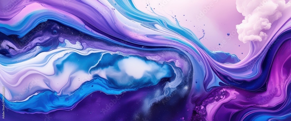 Abstract fluid art, vibrant swirls, blue and purple color palette, marbled texture, glossy finish, liquid motion, psychedelic patterns, high contrast, digital painting, fantasy landscape, cosmic flow, Abstract fluid art, vibrant swirls, blue and purple color palette, marbled texture, glossy finish, liquid motion, psychedelic patterns, high contrast, digital painting, fantasy landscape, cosmic flow,