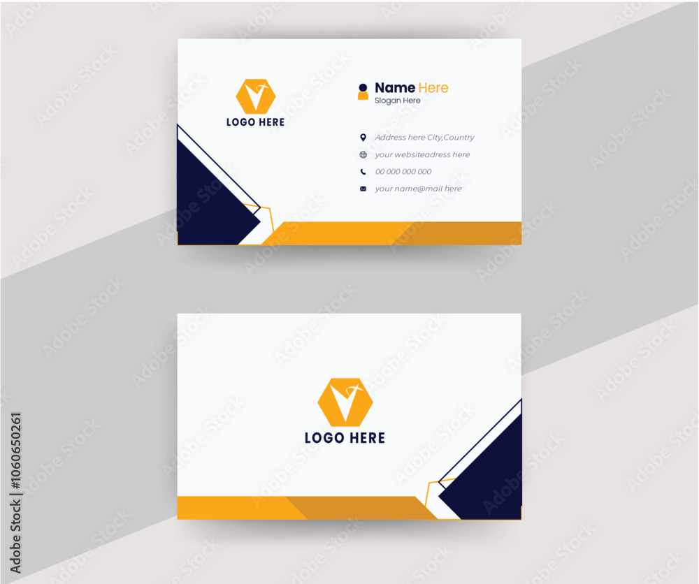 Business card template for your company. Vector design. Business card template for your company. Vector design.