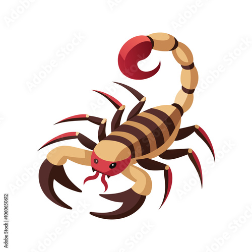 Vector drawing of a scorpion