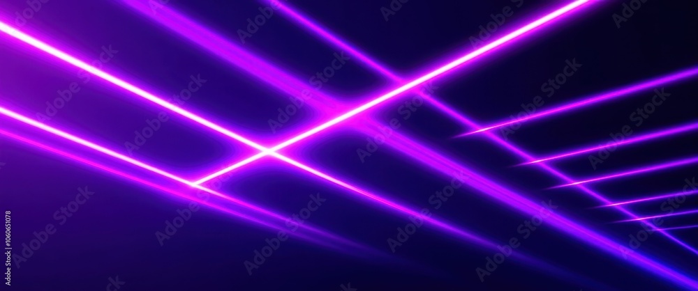 Neon purple laser beams, retro synthwave aesthetics, black background, dynamic diagonal lines, vibrant ultraviolet glow, 80s sci-fi inspired, abstract geometric composition, futuristic lighting effect Neon purple laser beams, retro synthwave aesthetics, black background, dynamic diagonal lines, vibrant ultraviolet glow, 80s sci-fi inspired, abstract geometric composition, futuristic lighting effect