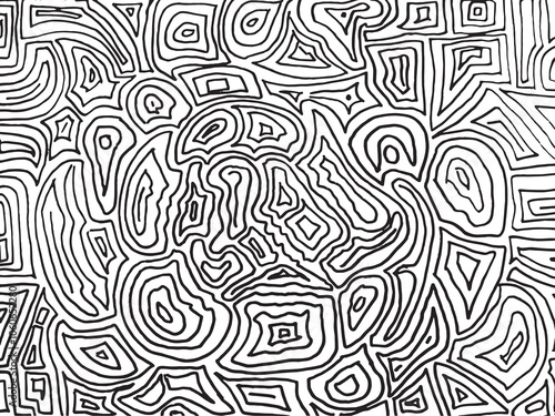 Line element doodle hand draw abstract