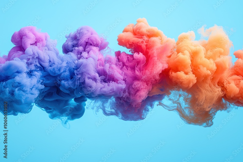 Abstract Swirling Ink in Vibrant Colors Abstract Swirling Ink in Vibrant Colors