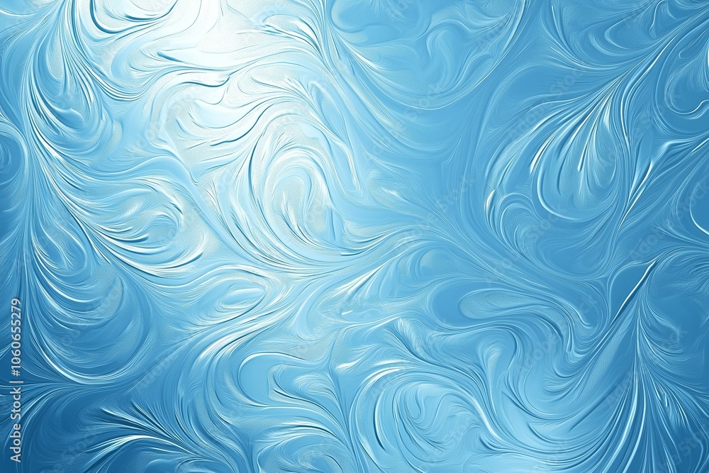 Christmas blue background with frozen pattern, empty space for text, postcard, frosty pattern, greeting card, texture, colourful festive design, ice ornament, frost on window, template. Christmas blue background with frozen pattern, empty space for text, postcard, frosty pattern, greeting card, texture, colourful festive design, ice ornament, frost on window, template.