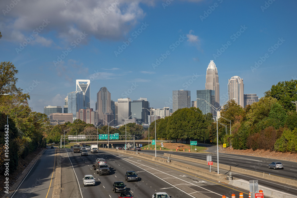 Naklejka premium charlotte, north carolina
