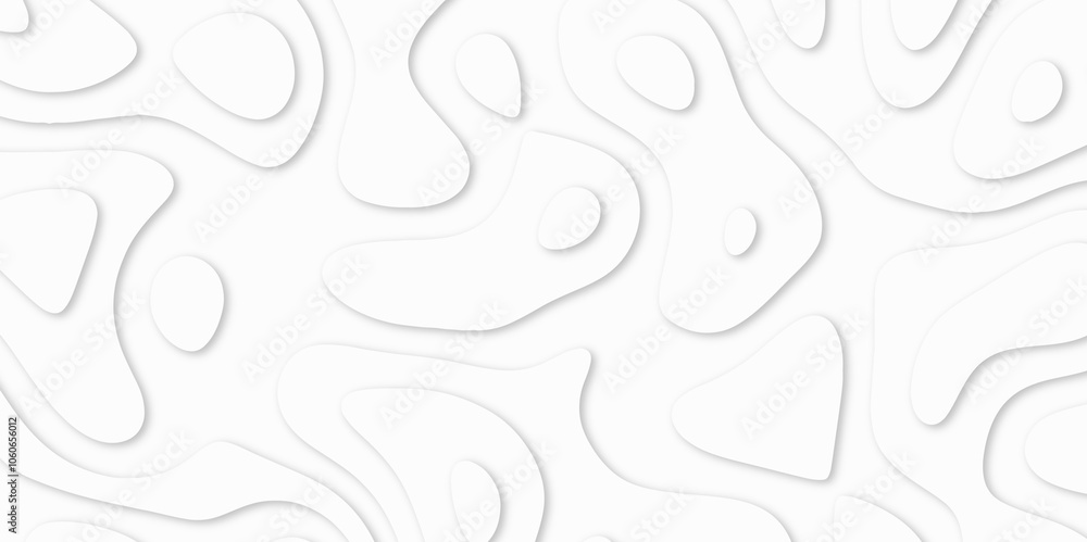Abstract White paper cut background with lines. Topographic map in contour line light topographic topo contour map. white line drawing geometric paper art design. 3d papercut decoration textured. maps Abstract White paper cut background with lines. Topographic map in contour line light topographic topo contour map. white line drawing geometric paper art design. 3d papercut decoration textured. maps