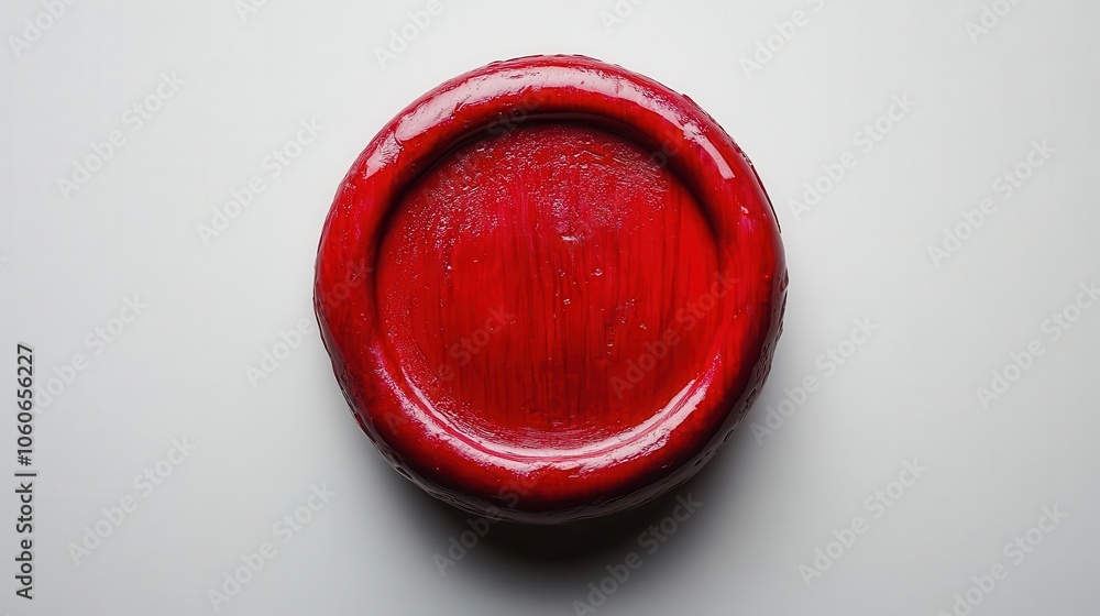 blank red wax seal elegantly placed on a pristine white background embodying tradition and authenticity inviting users to create their unique mark with a touch of class blank red wax seal elegantly placed on a pristine white background embodying tradition and authenticity inviting users to create their unique mark with a touch of class