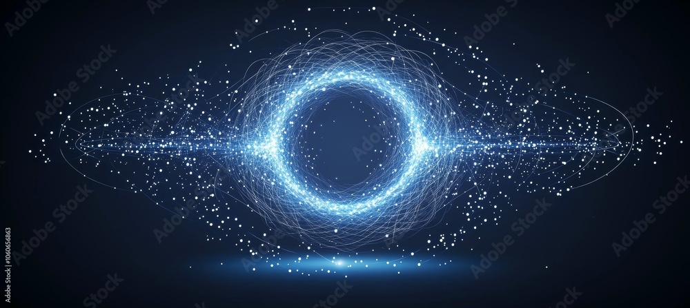 Magnet gravity energy visual vibration. Magnetic field physics science experiment. Generative ai technology.
