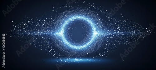Obraz na płótnie Magnet gravity energy visual vibration. Magnetic field physics science experiment. Generative ai technology.
w salonie