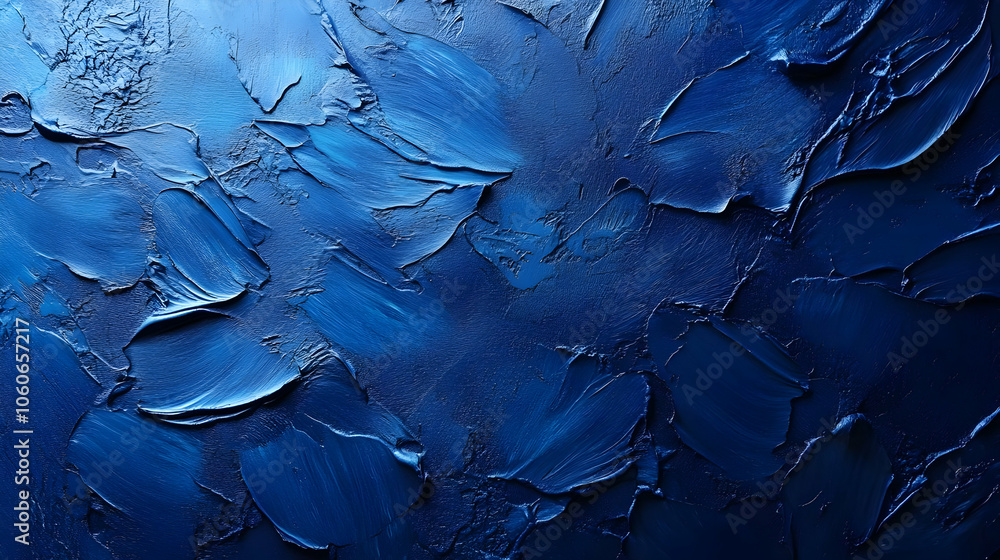 Abstract Background - Blue Painted Texture Abstract Background - Blue Painted Texture