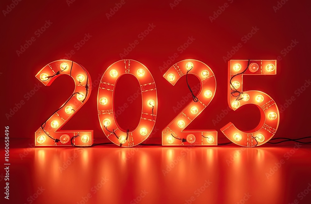Bright illuminated numbers Bright illuminated numbers