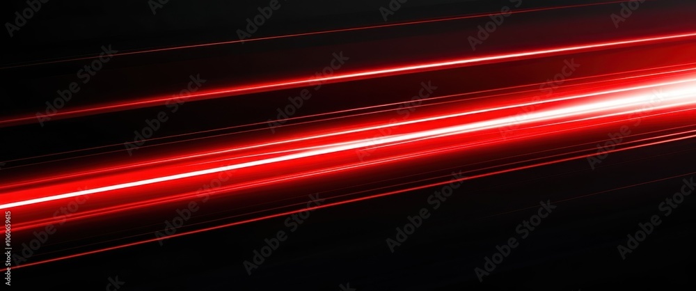 Abstract, horizontal red light streaks, black background, motion blur, neon glow, futuristic, dynamic, high contrast, minimalist, sleek design, speed effect, digital art, sci-fi aesthetic, energy line Abstract, horizontal red light streaks, black background, motion blur, neon glow, futuristic, dynamic, high contrast, minimalist, sleek design, speed effect, digital art, sci-fi aesthetic, energy line