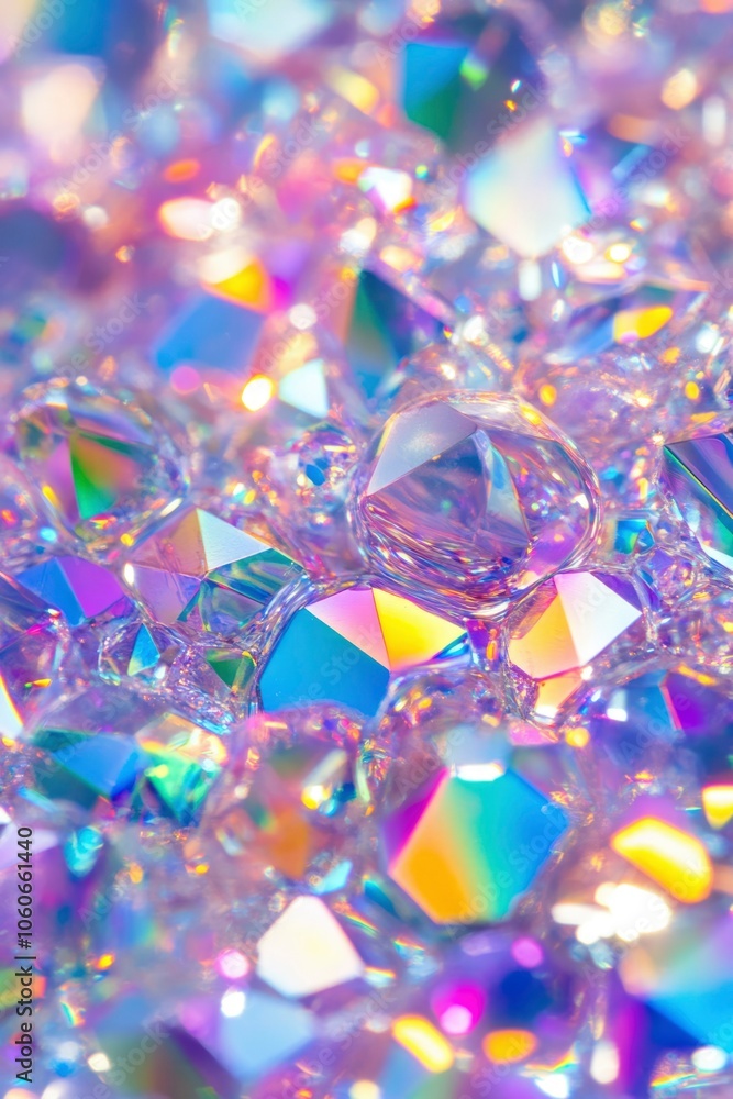 Abstract Iridescent Gemstone Texture Abstract Iridescent Gemstone Texture