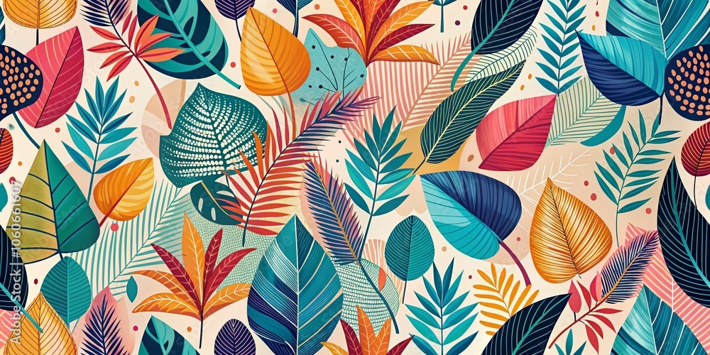 Modern Minimalist Abstract Leaves Pattern - Seamless Bohemian Style Design for Fashion and Home Decor Inspiration Modern Minimalist Abstract Leaves Pattern - Seamless Bohemian Style Design for Fashion and Home Decor Inspiration