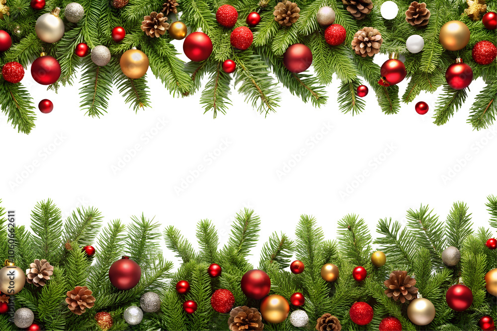 christmas frame with branches christmas frame with branches