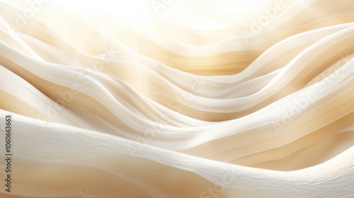 Cream Antelope Canyon Waves with Sunbeam Highlights: Warm Tones and Organic Curves, Ideal for Southwestern Dairy Marketing and Natural Calcium Promotion. High-Resolution Design.