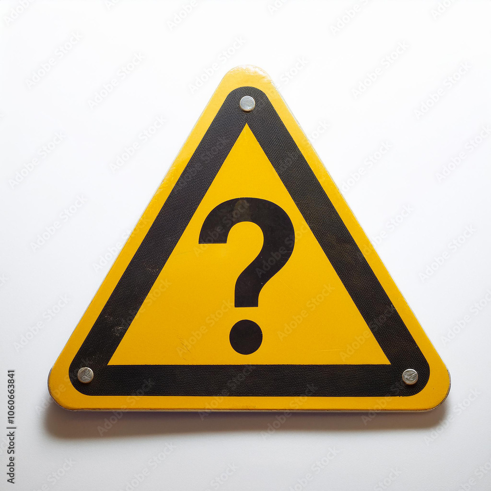 Triangle sign with question mark isolated on white backdrop. FAQ and QA. Problem solution. Triangle sign with question mark isolated on white backdrop. FAQ and QA. Problem solution.