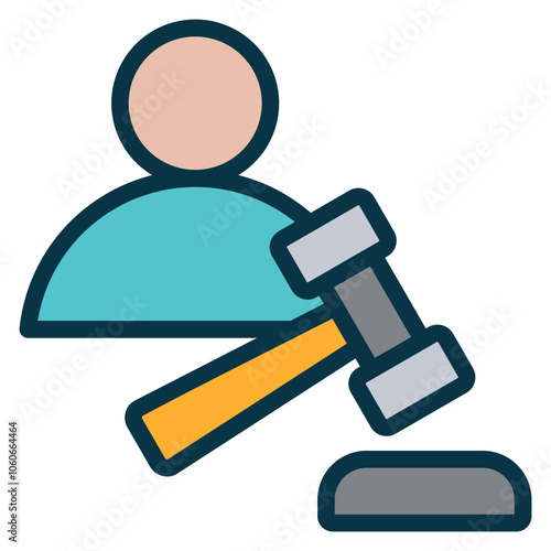 Authoritative Outline Color Icon