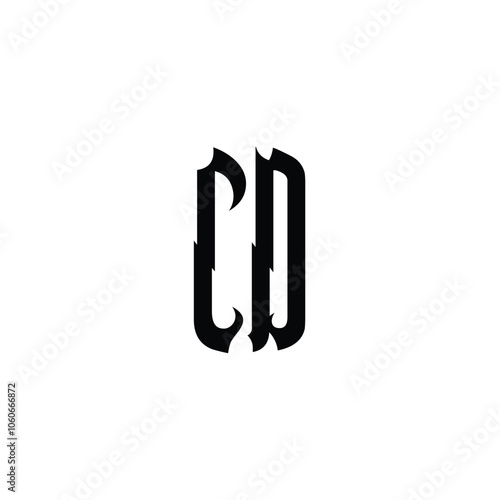 CD monogram logo design letter text name symbol monochrome logotype alphabet character simple logo