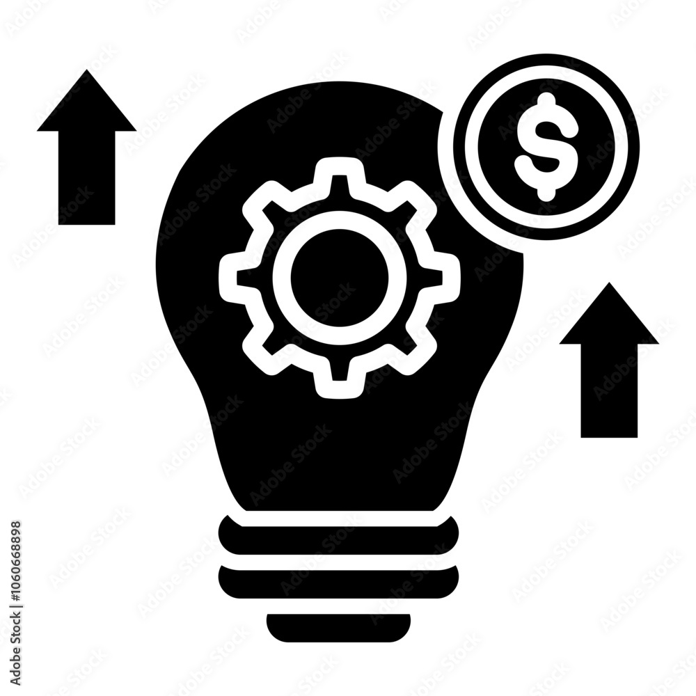 Business Innovation Glyph Icon Business Innovation Glyph Icon